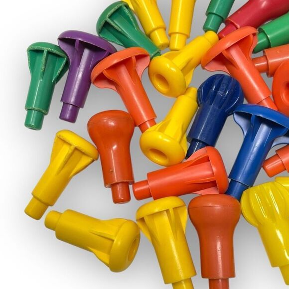 Pegs Stacking Montessori Colorful Counting Math Manipulatives Plastic Lot of 35 - Picture 3 of 10